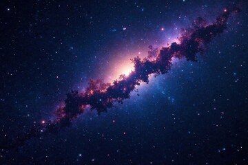 dark cosmos with stars and galaxy in the night sky, space, cosmos, galaxy