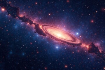 glowing constellations and sparkling starlight illuminate the vast emptiness of the cosmos amidst a 