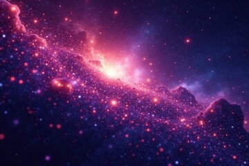 sparkling celestial scene in cosmic background, astronomy, cosmos