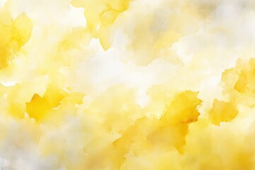 Wall Mural - yellow watercolor background with soft, flowing tones, perfect for a light and airy design.