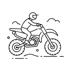 Wall Mural - dirt bike icon, dirt bike vector illustration-simple illustration of dirt bike, perfect for dirt bik