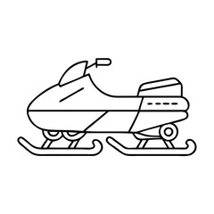 Wall Mural - snowmobile icon, snowmobile vector illustration-simple illustration of snowmobile, perfect for snowm