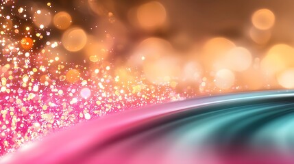 Wall Mural - Colorful Abstract Background with Smooth Gradient and Sparkling Bokeh Effect