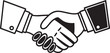 © Malaika - Outlined and Solid Handshake Icons – Business Agreement and Partnership Symbol in Vector Style