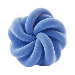 Aufkleber - Abstract blue knotted form against white backdrop, a modern sculpture