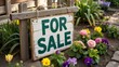 © Jaemie - For Sale Sign in a Blooming Garden