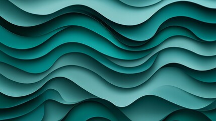 An abstract design featuring green gradient lines is depicted in the image
