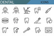 © MDSUMON - Dental Hygiene Icons - Vector Set of Tools, Teeth, and Treatment Symbols for Healthcare Designs