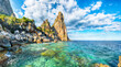 © pilat666 - Exciting  view of Punta Pedra Longa and azure water in sea.