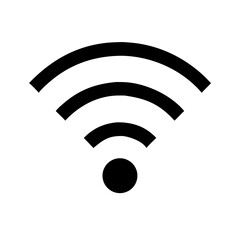 wifi icon isolated on white background