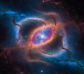 space background with stars and planets