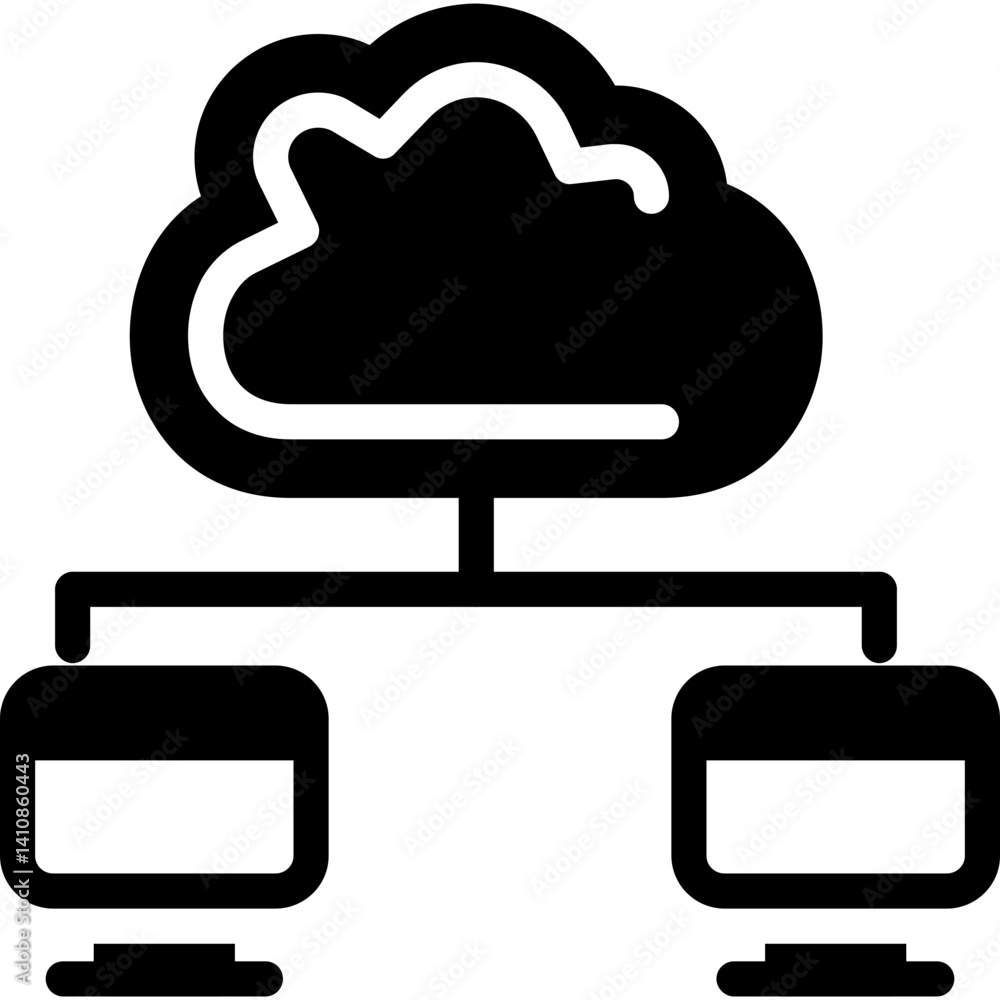 Network Services Glyph Icon