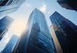 © 为轩 张 - Skyscrapers in the City with Reflected Glass Facades and Sunlight