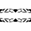 © MatandSterre - Abstract Geometric Technology Background, Black and White, Digital Art