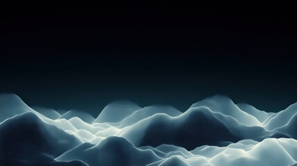 Abstract wireframe landscape design