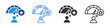 © Uniconlabs - Performance Expectation icon set multiple style collection