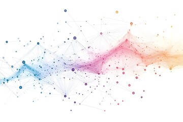 Wall Mural - Global network connection world map , Generative AI