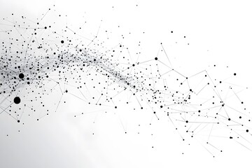 Wall Mural - Global network connection world map , Generative AI