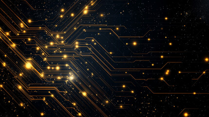 Wall Mural - digital network grid: a captivating digital network grid showcases intricate connections with glowin