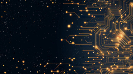 Wall Mural - digital network: an intricate digital network of interconnected pathways and nodes, illuminated with
