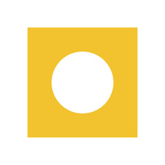 Wall Mural - bold minimal circle icon. modern abstract shape element. this flat symbol embodies y2k aesthetic, br