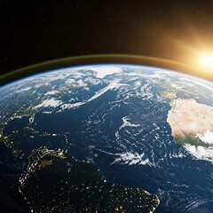 earth in space