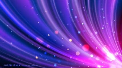 Wall Mural - dynamic abstract background featuring sweeping, curved light trails