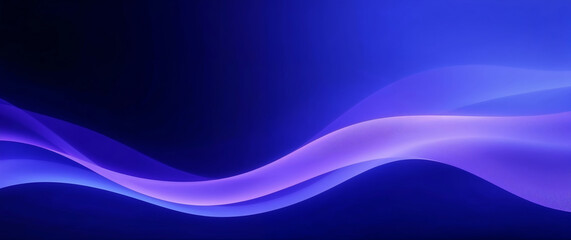 Aufkleber - Abstract blue and purple waves flowing seamlessly