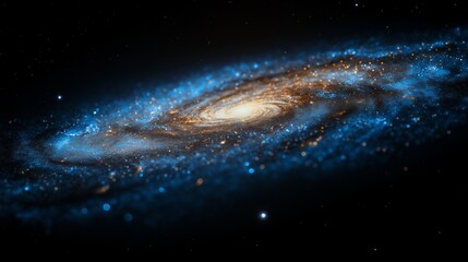 Wall Mural - Clean isolated shot of Milky Way curve in outer space,generative ai illustration