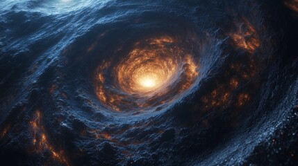 Wall Mural - Intergalactic storm forming in dark space sharp visuals,generative ai illustration