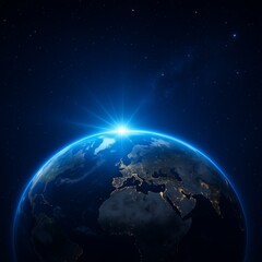 Wall Mural - Stunning View of Earth from Space during Daylight