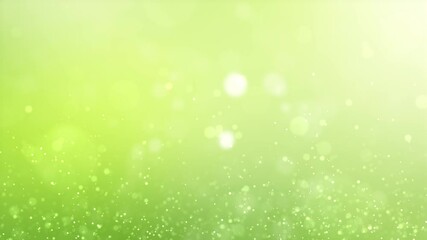 Wall Mural - sunny nature bokeh particles with flying boubble particles animation.