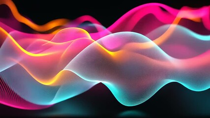 Wall Mural - Abstract vibrant flowing lines