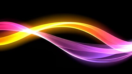 Wall Mural - Abstract glowing wave design