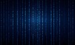 © fuwen - Binary numbers against dark background.