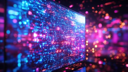 Digital display with vibrant code