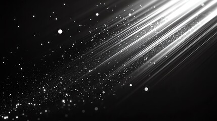 Wall Mural - dynamic light streaks and sparkling particles create an abstract, energetic background perfect for w
