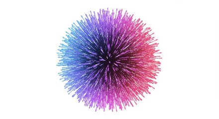 Wall Mural - colorful burst of energy - abstract of a vibrant, multicolored sphere radiating energy. ideal for ba