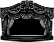 © designknowledge - Silhouette of Theater, Theater vector illustration