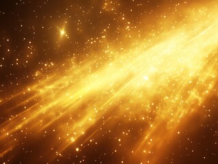 Wall Mural - golden cosmic galaxy nebula