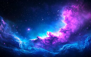 cosmic nebula view