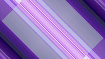Fototapete - Geometrically symmetrical composition with moving rectangles arranged in an isometric grid. The animation is in purple and green, creating the effect of measured, continuous movement. 3d rendering 4K