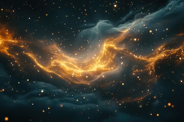 Wall Mural - abstract nebula artwork space background