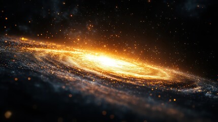 Wall Mural - galaxy core illustration