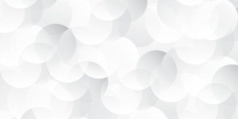 Abstract background with gray circle. White and grey abstract modern transparency circle presentation background. Vector circles template vector design. Object web design art simple abstract