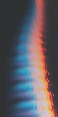 Wall Mural - abstract light spectrum with vibrant gradient and reflections in dark background