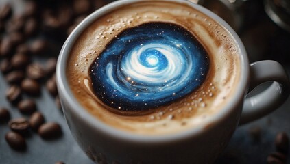 Wall Mural - Cosmic Coffee Cup