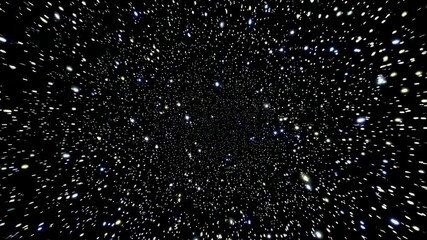 Wall Mural - infinite cosmic journey through vibrant galaxy starscape in motion