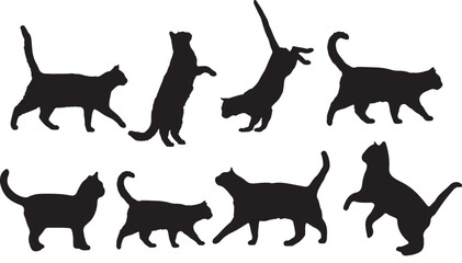 Naklejka na meble Diverse Cat Silhouette Collection

