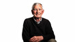 © Alloca Design Studio - a portrait of an old man sitting on a transparent background, PNG image, PNG file, Generative art.